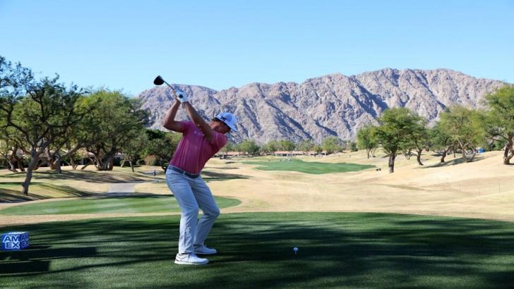 Hudson Swafford on his way to winning American Express 2022